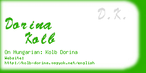 dorina kolb business card